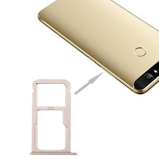 For Huawei nova SIM Card Tray & SIM / Micro SD Card Tray(Gold) - Card Socket by buy2fix | Online Shopping UK | buy2fix