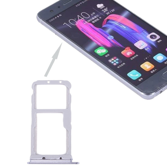 For Huawei Honor 9 SIM Card Tray & SIM / Micro SD Card Tray(Grey) - Card Tray by buy2fix | Online Shopping UK | buy2fix