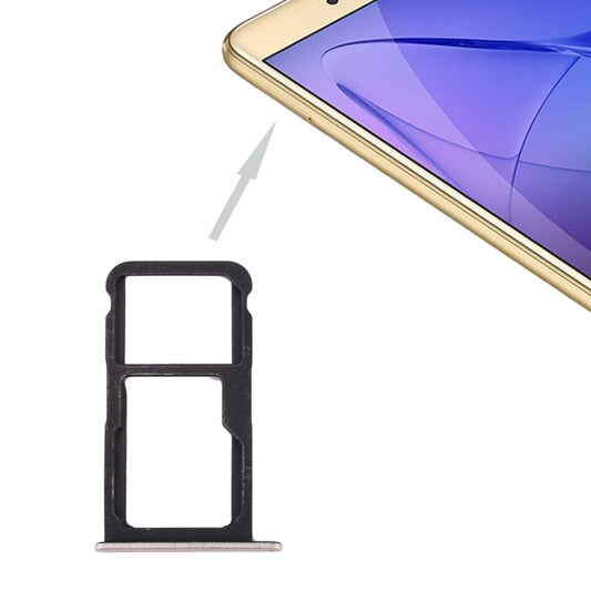 For Huawei Honor 8 Lite / P8 Lite 2017 SIM Card Tray & SIM / Micro SD Card Tray(Gold) - Card Tray by buy2fix | Online Shopping UK | buy2fix