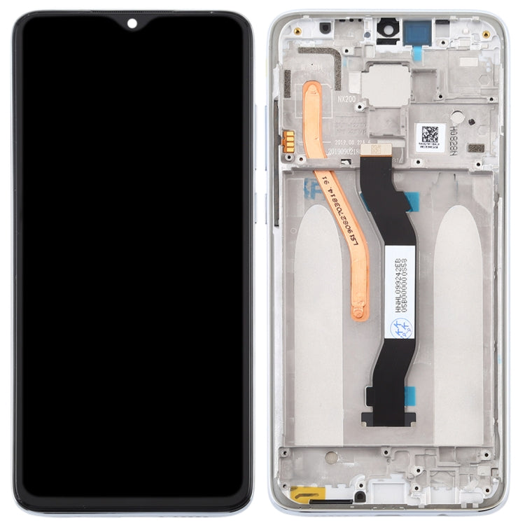 TFT LCD Screen for Xiaomi Redmi Note 8 Pro Digitizer Full Assembly with Frame (Double SIM Card Version)(White) - LCD Screen by buy2fix | Online Shopping UK | buy2fix