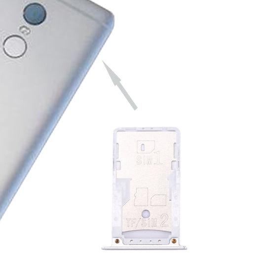 For Xiaomi Redmi Note 4 SIM & SIM / TF Card Tray(Silver) - Card Tray by buy2fix | Online Shopping UK | buy2fix