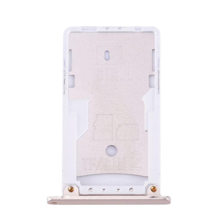 For Xiaomi Redmi Note 3 (Qualcomm Version) SIM & SIM / TF Card Tray(Gold) - Card Tray by buy2fix | Online Shopping UK | buy2fix