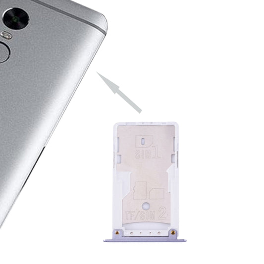 For Xiaomi Redmi Note 4X SIM & SIM / TF Card Tray(Grey) - Card Tray by buy2fix | Online Shopping UK | buy2fix
