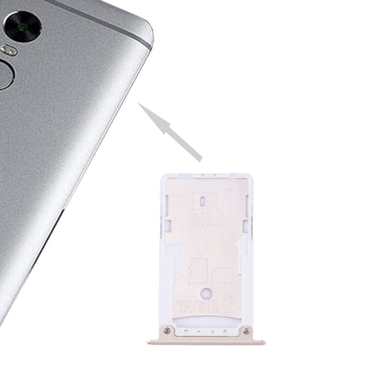 For Xiaomi Redmi Note 4X SIM & SIM / TF Card Tray(Gold) - Card Tray by buy2fix | Online Shopping UK | buy2fix