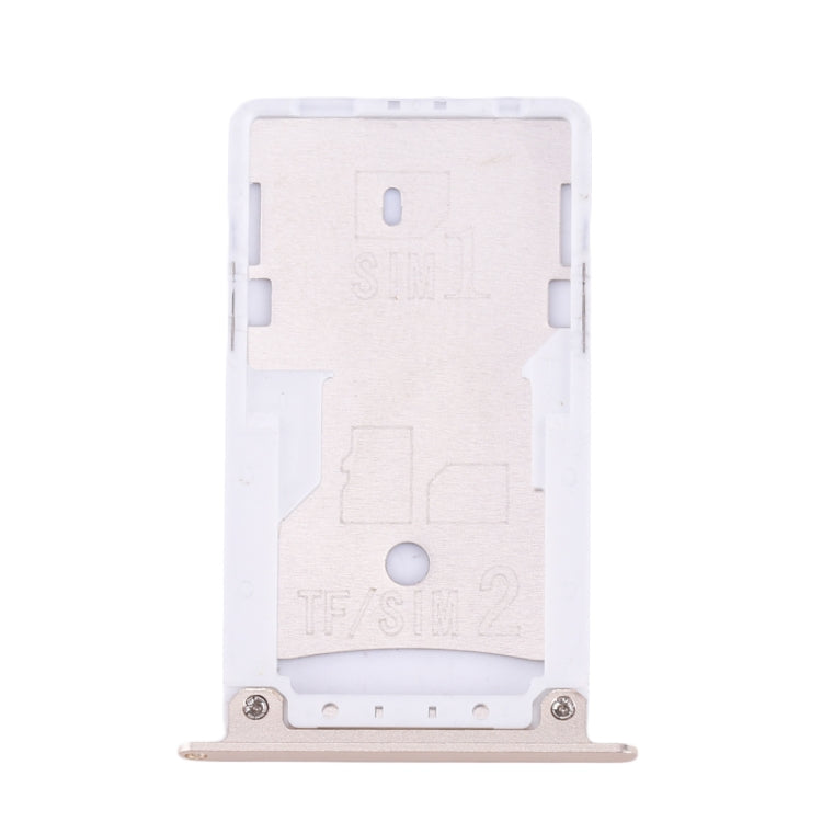 For Xiaomi Redmi Note 4X SIM & SIM / TF Card Tray(Gold) - Card Tray by buy2fix | Online Shopping UK | buy2fix