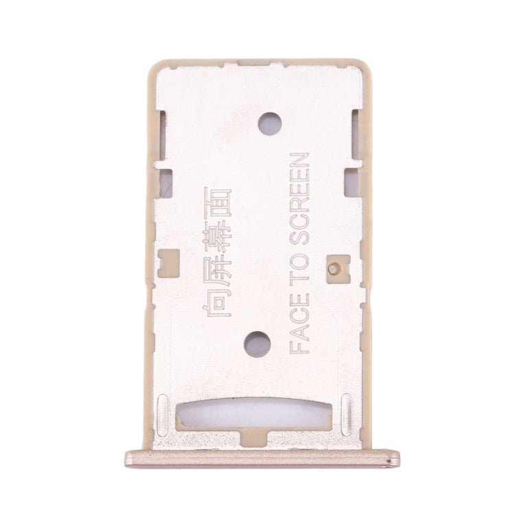 For Xiaomi Redmi 4A SIM & SIM / TF Card Tray(Gold) - Card Tray by buy2fix | Online Shopping UK | buy2fix