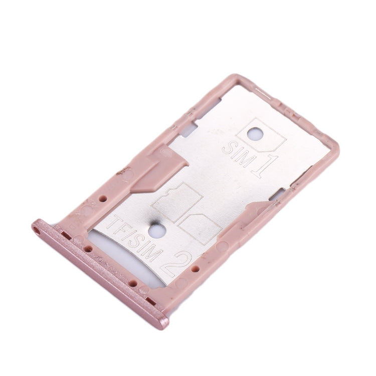 For Xiaomi Redmi 4A SIM & SIM / TF Card Tray(Rose Gold) - Card Tray by buy2fix | Online Shopping UK | buy2fix