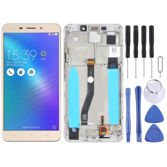 Écran LCD et numériseur Assemblage complet avec cadre pour Asus ZenFone 3 Laser ZC551KL Z01BDC (Or)