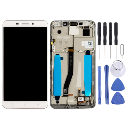 OEM LCD Screen for Asus ZenFone 3 Laser ZC551KL Z01BDC Digitizer Full Assembly with Frame（White) - LCD Screen by buy2fix | Online Shopping UK | buy2fix