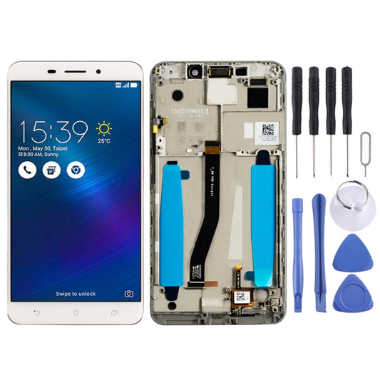 OEM LCD Screen for Asus ZenFone 3 Laser ZC551KL Z01BDC Digitizer Full Assembly with Frame（White) - LCD Screen by buy2fix | Online Shopping UK | buy2fix