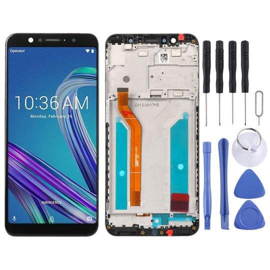 LCD-Bildschirm und Digitizer-Vollmontage mit Rahmen für Asus ZenFone Max Pro (M1) ZB601KL ZB602KL (Schwarz)