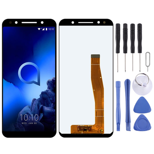 LCD-Bildschirm und Digitizer-Vollmontage für Alcatel 3L 5034D 5034 (Schwarz)
