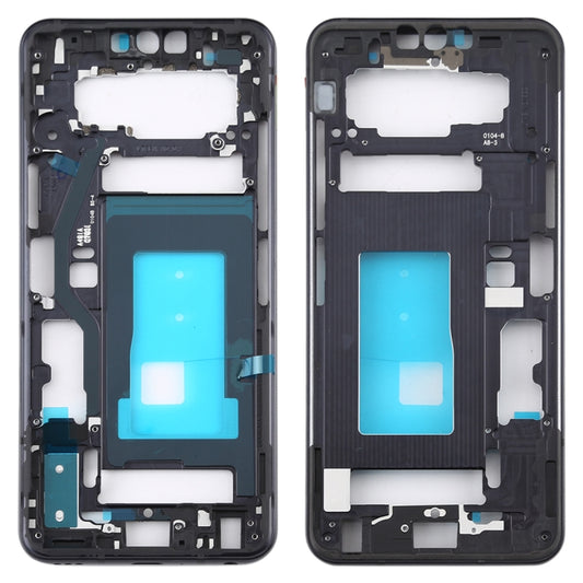 Front Housing LCD Frame Bezel Plate for LG G8 ThinQ (Black) - For LG by buy2fix | Online Shopping UK | buy2fix