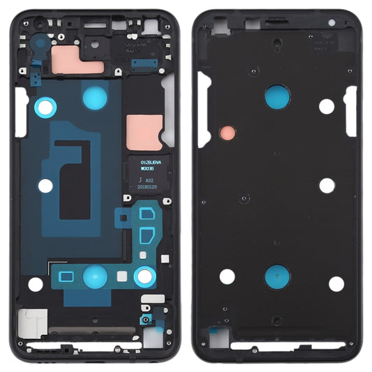 Front Housing LCD Frame Bezel Plate for LG Q7 / Q610 / Q7 Plus / Q725 / Q720 / Q7A / Q7 Alpha(Black) - For LG by buy2fix | Online Shopping UK | buy2fix