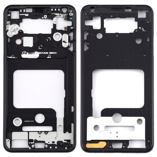 Front Housing LCD Frame Bezel Plate for LG V35 ThinQ (Black) - For LG by buy2fix | Online Shopping UK | buy2fix