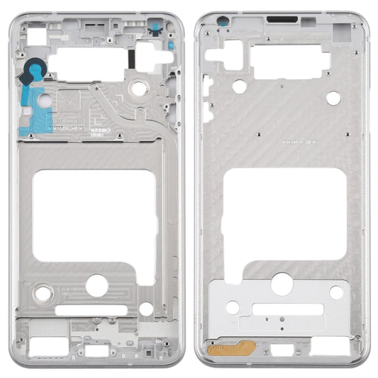 Front Housing LCD Frame Bezel Plate for LG V35 ThinQ (Silver) - For LG by buy2fix | Online Shopping UK | buy2fix