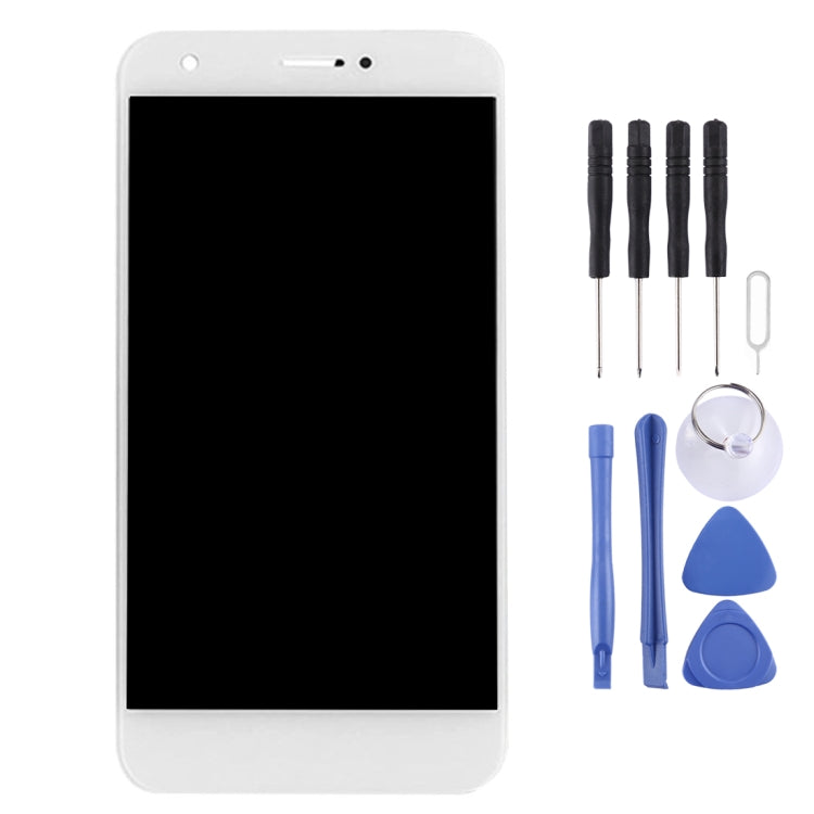 OEM LCD Screen for ZTE Blade A512 with Digitizer Full Assembly (White) - For ZTE by buy2fix | Online Shopping UK | buy2fix