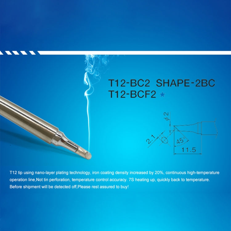 QUICKO T12-BC2 Lead-free Soldering Iron Tip - Soldering Iron Tip by Quicko | Online Shopping UK | buy2fix