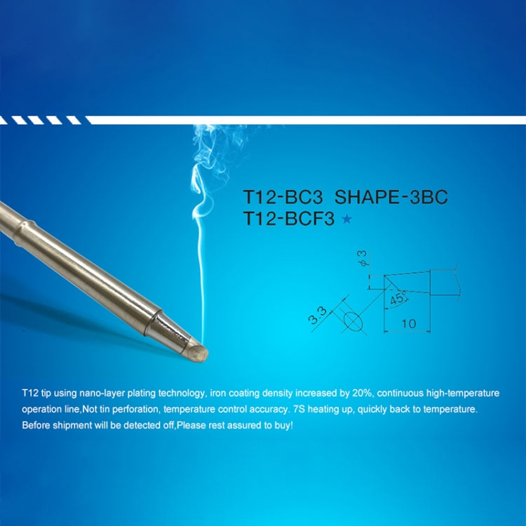 QUICKO T12-BC3 Lead-free Soldering Iron Tip - Soldering Iron Tip by Quicko | Online Shopping UK | buy2fix