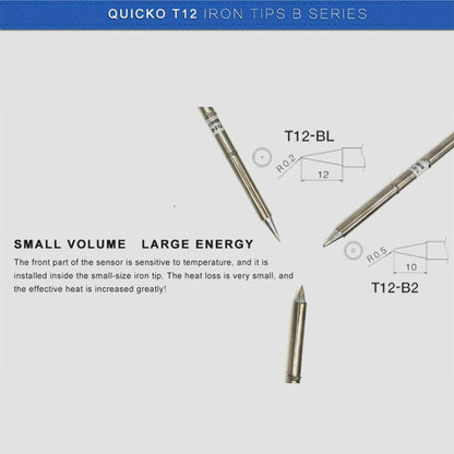 QUICKO T12-B Lead-free Soldering Iron Tip - Soldering Iron Tip by Quicko | Online Shopping UK | buy2fix