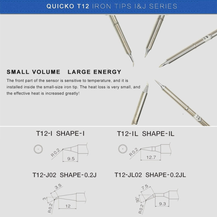 QUICKO T12-ILS Lead-free Soldering Iron Tip - Soldering Iron Tip by Quicko | Online Shopping UK | buy2fix