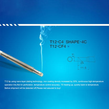 QUICKO T12-CF4 Lead-free Soldering Iron Tip - Soldering Iron Tip by Quicko | Online Shopping UK | buy2fix