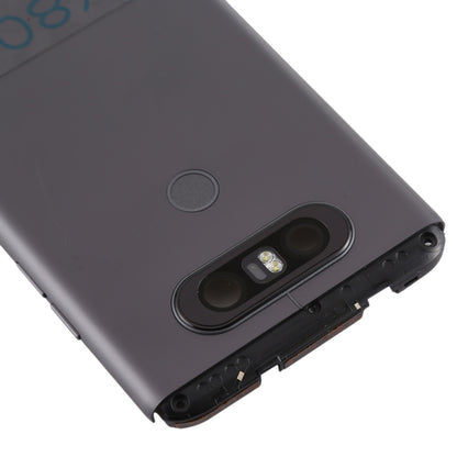 Battery Back Cover with Camera Lens & Fingerprint Sensor for LG V20 Mini(Grey) - For LG by buy2fix | Online Shopping UK | buy2fix