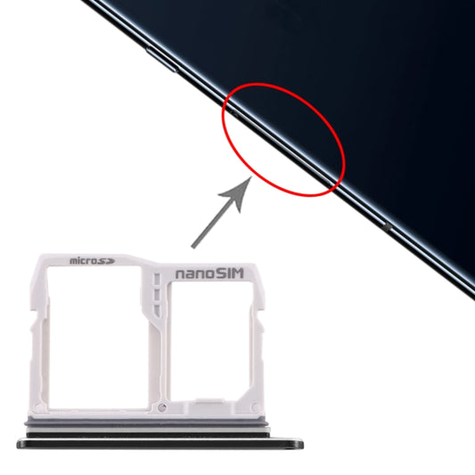 SIM Card Tray + Micro SD Card Tray for LG V40 ThinQ (Black) - For LG by buy2fix | Online Shopping UK | buy2fix
