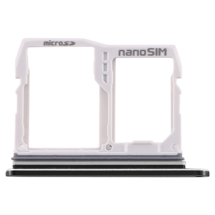 SIM Card Tray + Micro SD Card Tray for LG V40 ThinQ (Black) - For LG by buy2fix | Online Shopping UK | buy2fix
