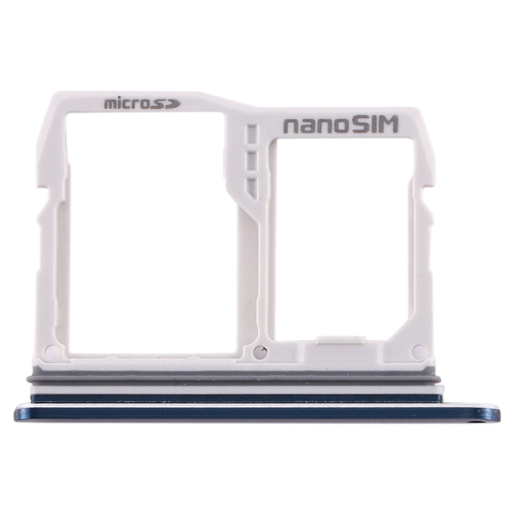 SIM Card Tray + Micro SD Card Tray for LG V40 ThinQ (Blue) - For LG by buy2fix | Online Shopping UK | buy2fix
