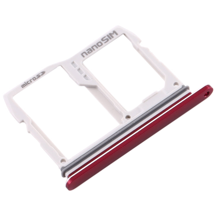 SIM Card Tray + Micro SD Card Tray for LG V40 ThinQ (Red) - For LG by buy2fix | Online Shopping UK | buy2fix