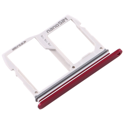 SIM Card Tray + Micro SD Card Tray for LG V40 ThinQ (Red) - For LG by buy2fix | Online Shopping UK | buy2fix