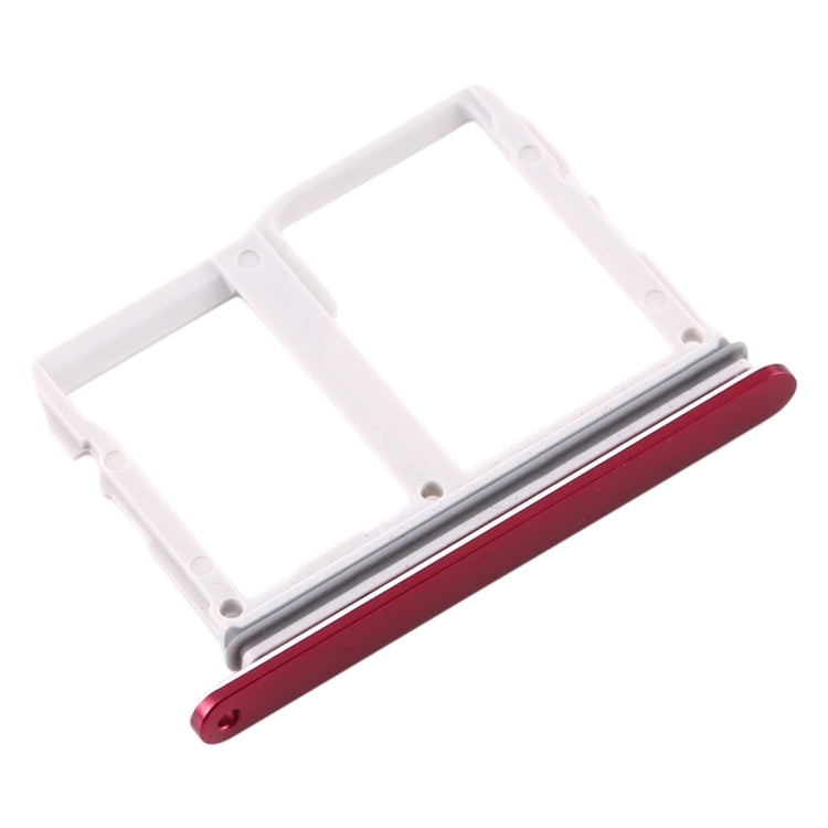 SIM Card Tray + Micro SD Card Tray for LG V40 ThinQ (Red) - For LG by buy2fix | Online Shopping UK | buy2fix