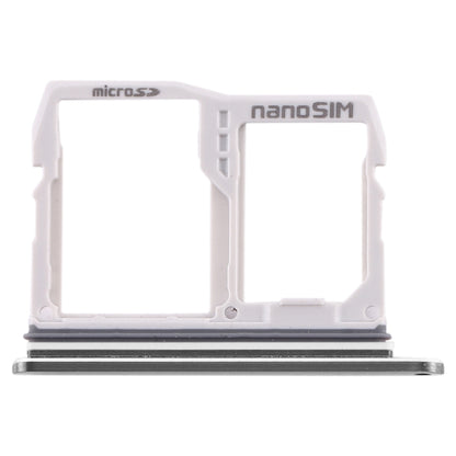SIM Card Tray + Micro SD Card Tray for LG V40 ThinQ (Silver) - For LG by buy2fix | Online Shopping UK | buy2fix
