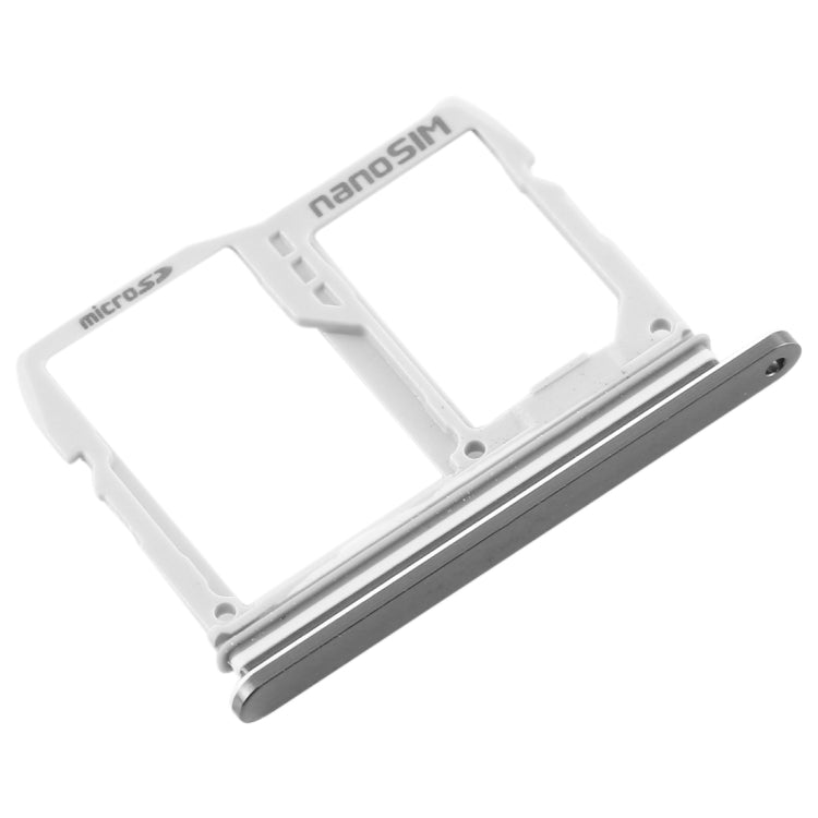 SIM Card Tray + Micro SD Card Tray for LG V40 ThinQ (Silver) - For LG by buy2fix | Online Shopping UK | buy2fix