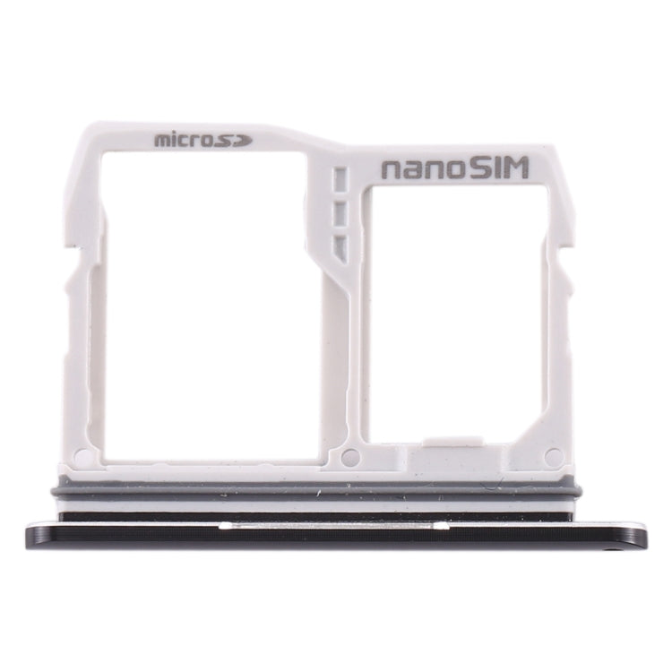 SIM Card Tray + Micro SD Card Tray for LG V50 ThinQ 5G(Black) - For LG by buy2fix | Online Shopping UK | buy2fix