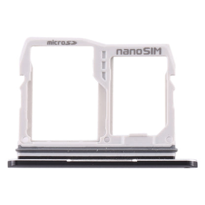 SIM Card Tray + Micro SD Card Tray for LG V50 ThinQ 5G(Black) - For LG by buy2fix | Online Shopping UK | buy2fix