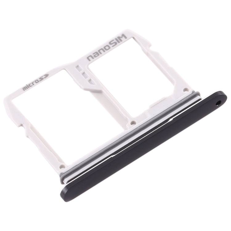 SIM Card Tray + Micro SD Card Tray for LG V50 ThinQ 5G(Black) - For LG by buy2fix | Online Shopping UK | buy2fix