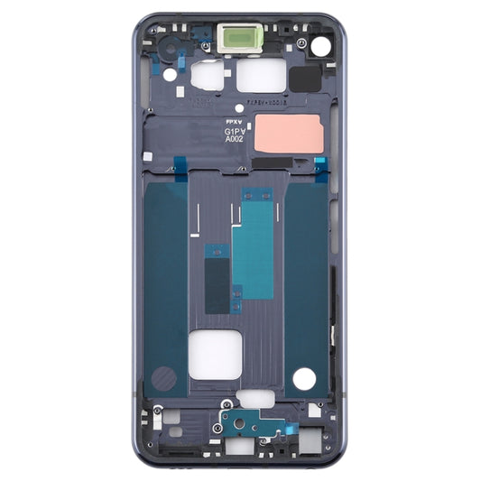 Front Housing LCD Frame Bezel Plate for LG Q70 (Black) - For LG by buy2fix | Online Shopping UK | buy2fix