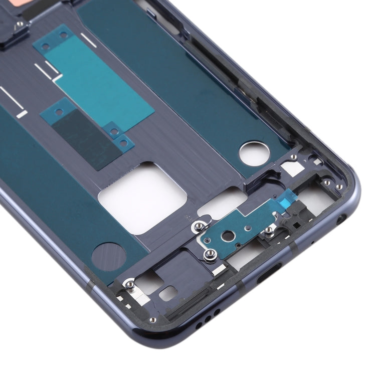 Front Housing LCD Frame Bezel Plate for LG Q70 (Black) - For LG by buy2fix | Online Shopping UK | buy2fix