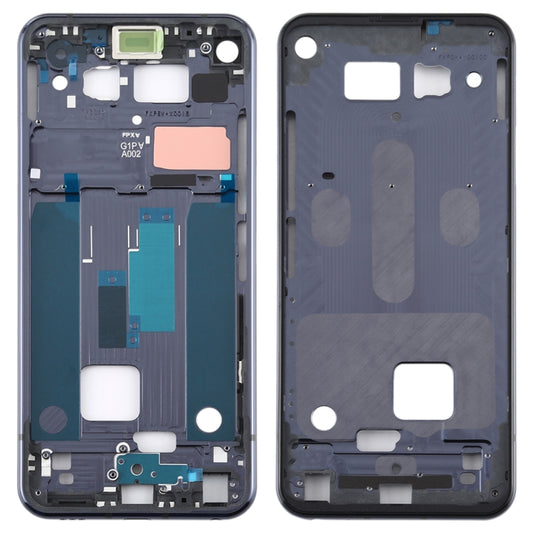 Front Housing LCD Frame Bezel Plate for LG Q70 (Black) - For LG by buy2fix | Online Shopping UK | buy2fix