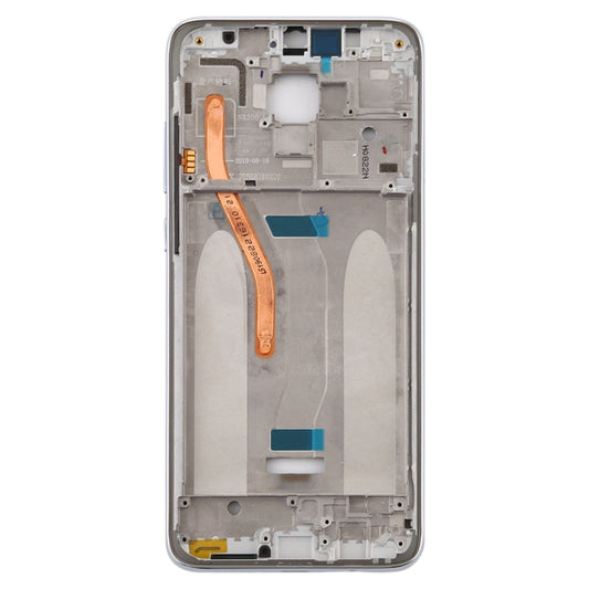 Front Housing LCD Frame Bezel Plate for Xiaomi Redmi Note 8 Pro (Double SIM Version)(White) - Frame Bezel Plate by buy2fix | Online Shopping UK | buy2fix