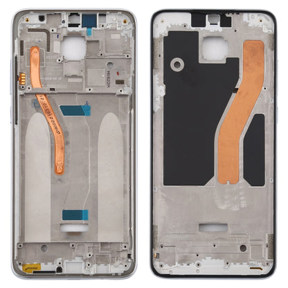 Front Housing LCD Frame Bezel Plate for Xiaomi Redmi Note 8 Pro (Double SIM Version)(White) - Frame Bezel Plate by buy2fix | Online Shopping UK | buy2fix
