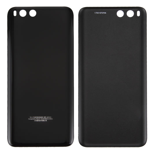 For Xiaomi Mi 6 Glass Battery Back Cover(Black) - Back Cover by buy2fix | Online Shopping UK | buy2fix