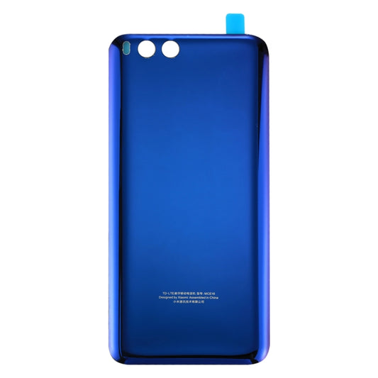 For Xiaomi Mi 6 Glass Battery Back Cover(Blue) - Back Cover by buy2fix | Online Shopping UK | buy2fix