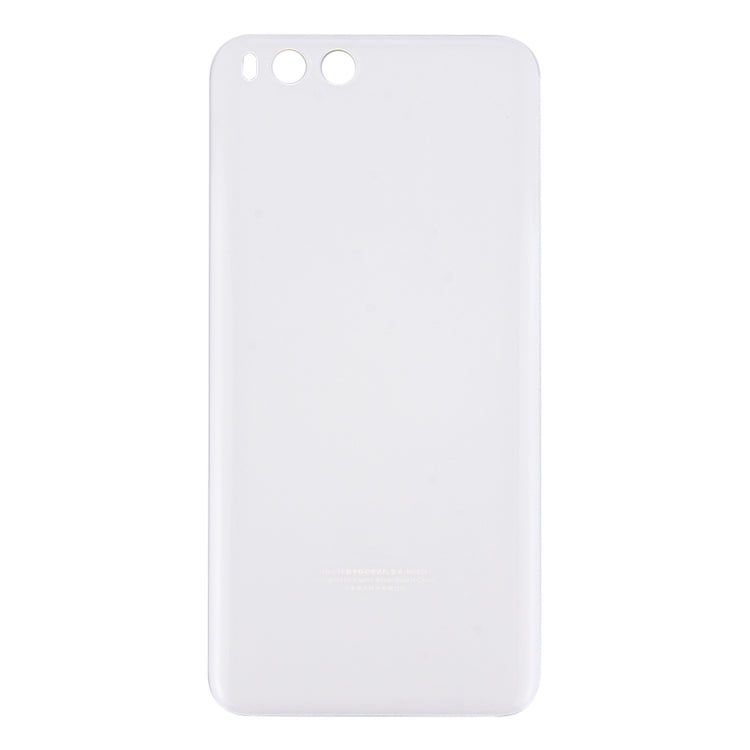 For Xiaomi Mi 6 Glass Battery Back Cover(White) - Back Cover by buy2fix | Online Shopping UK | buy2fix
