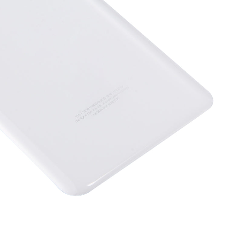 For Xiaomi Mi 6 Glass Battery Back Cover(White) - Back Cover by buy2fix | Online Shopping UK | buy2fix