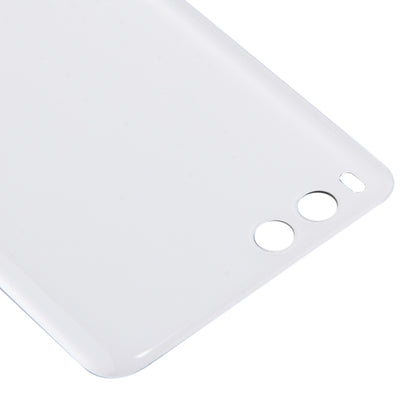 For Xiaomi Mi 6 Glass Battery Back Cover(White) - Back Cover by buy2fix | Online Shopping UK | buy2fix