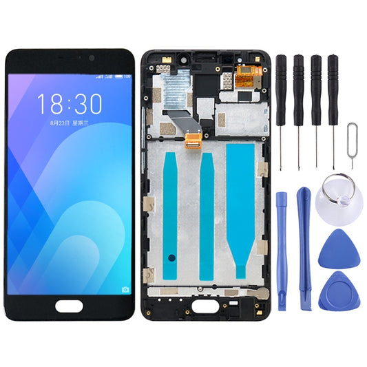 TFT LCD Screen for Meizu M6 Note Digitizer Full Assembly with Frame(Black) - For Meizu by buy2fix | Online Shopping UK | buy2fix