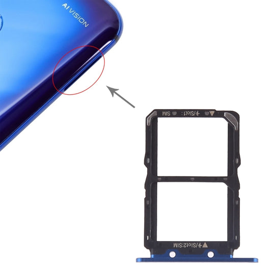 SIM-Kartenfach + SIM-Kartenfach für Huawei Honor View 20 (Honor V20) (Blau)